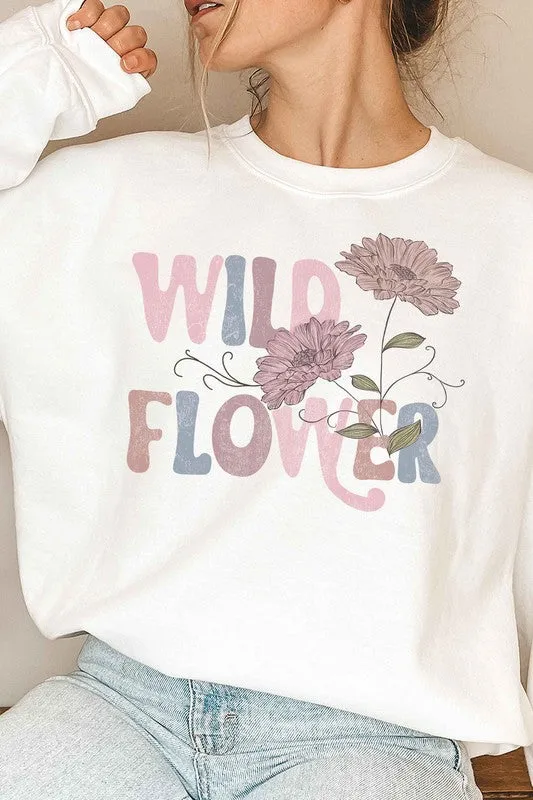 WILD FLOWER SWEATSHIRT PLUS SIZE