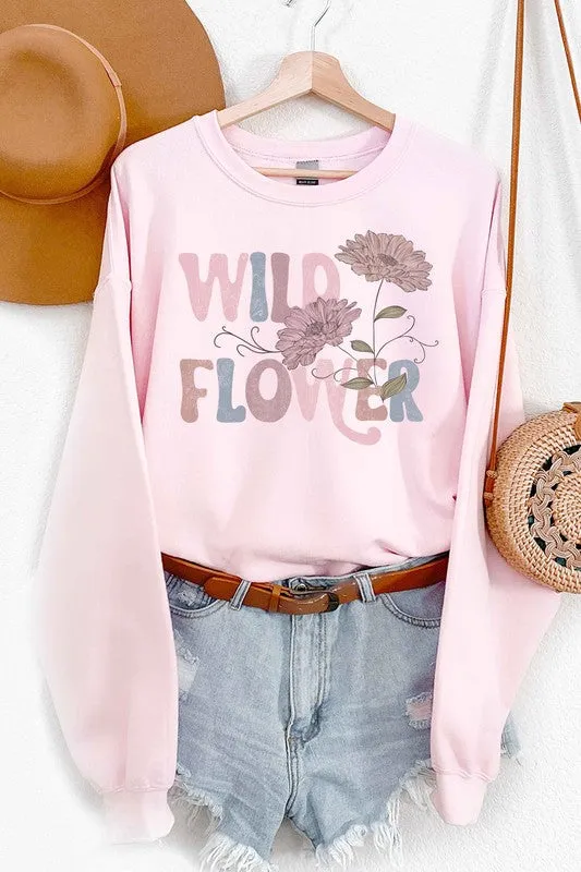 WILD FLOWER SWEATSHIRT PLUS SIZE