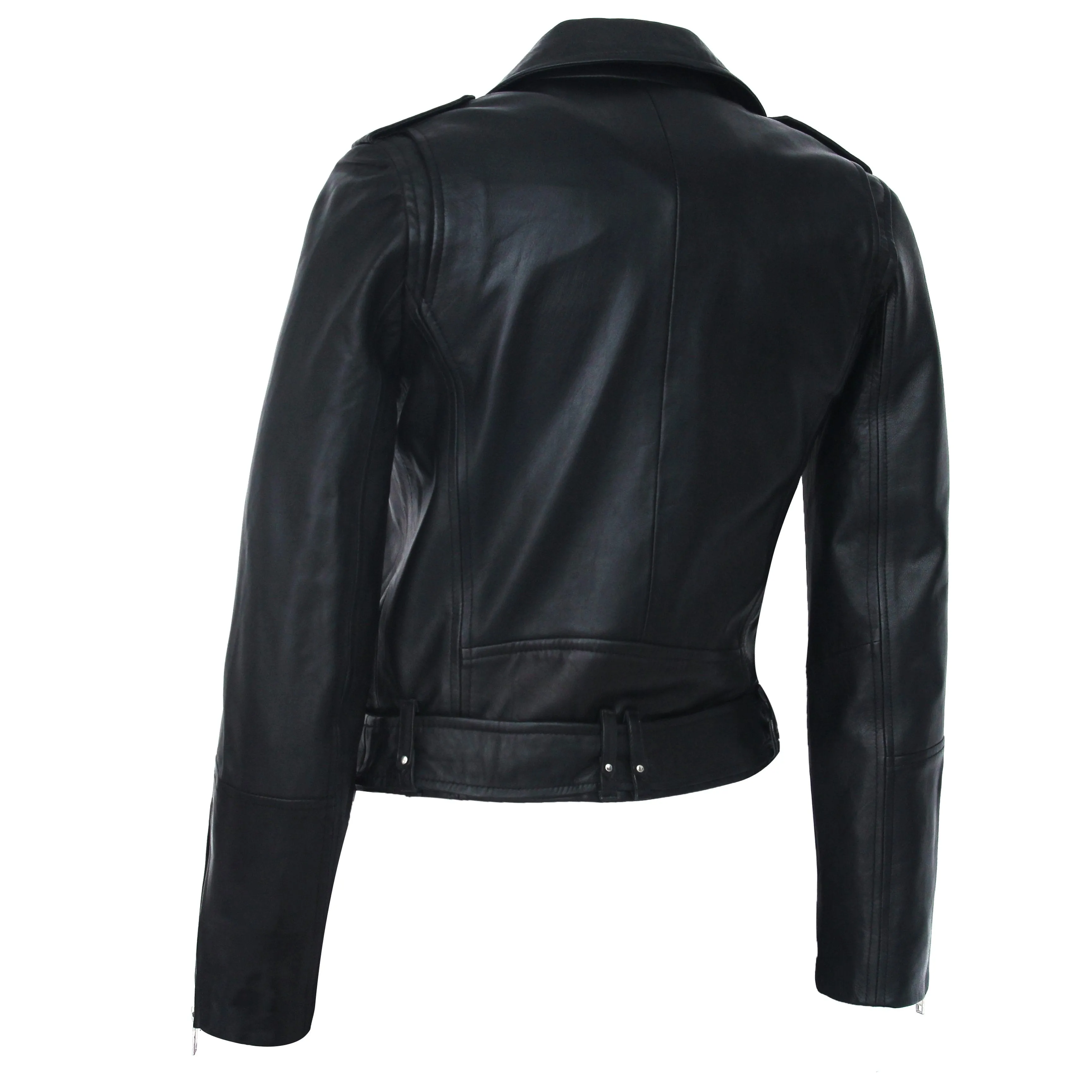 Womens Moto Nappa Leather Jacket