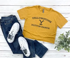 Yellowstone Dutton Ranch Cropped Tee *Online Only*