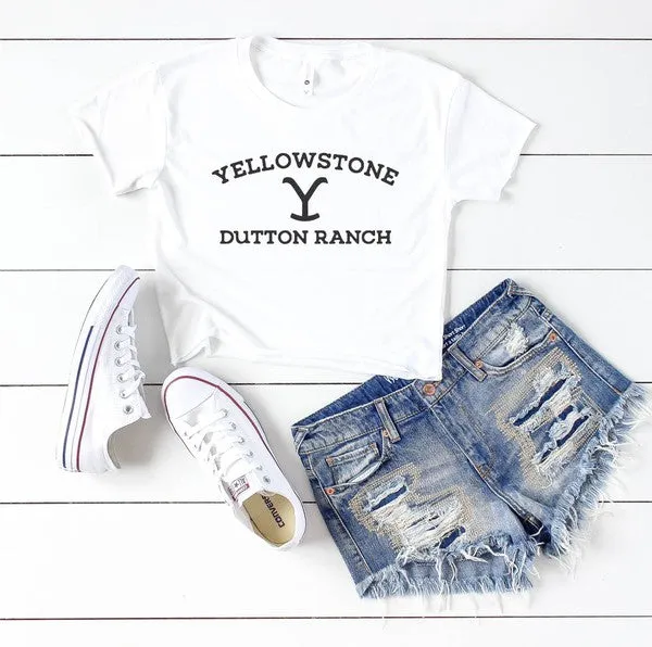 Yellowstone Dutton Ranch Cropped Tee *Online Only*