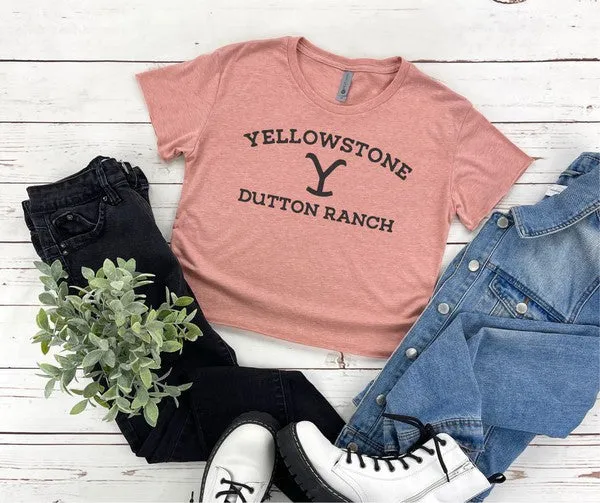 Yellowstone Dutton Ranch Cropped Tee *Online Only*